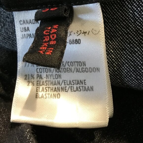 Escada Blue/Black Midrise Straight Leg Jeans - Picture 5 of 5